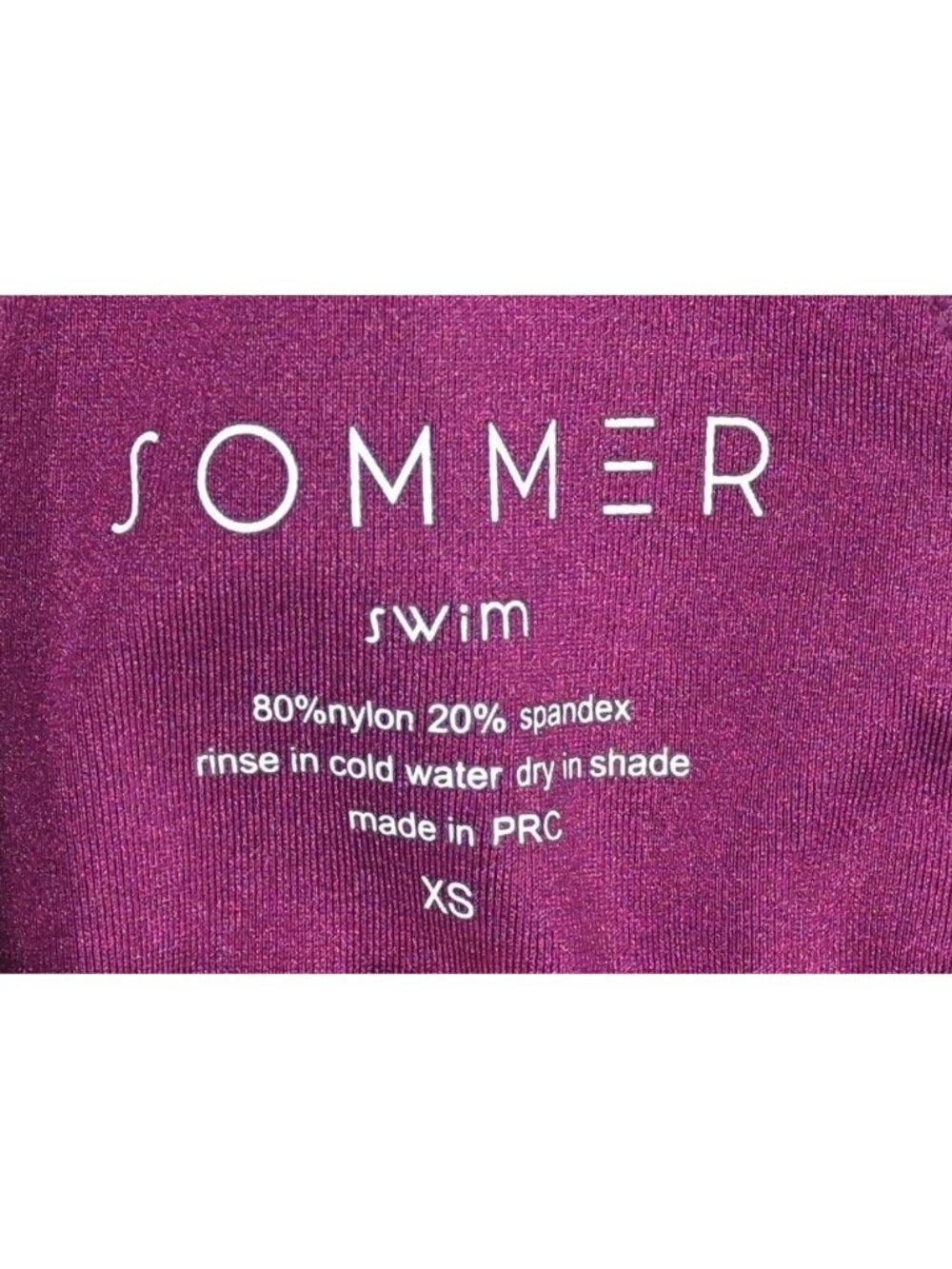 Sommer Swim Stella Mini Triangle Bikini Top in Plum Caspia - Picture 3 of 3